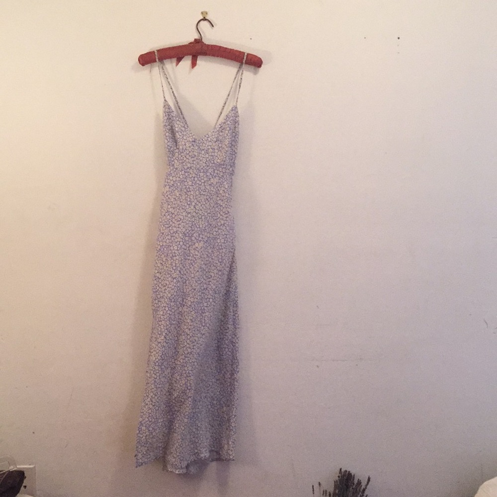 FARROW tie daisy maxi dress size M